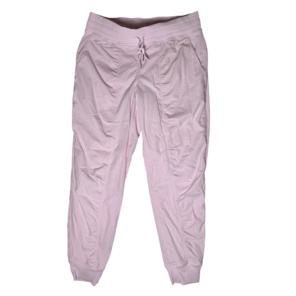 Lululemon Dance Studio Mid-Rise Jogger Full Length Lined‎ Pink Size 12